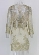 Vestido de Festa Curto Bordado