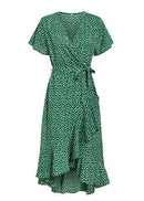 Vestido Midi Envelope Floral