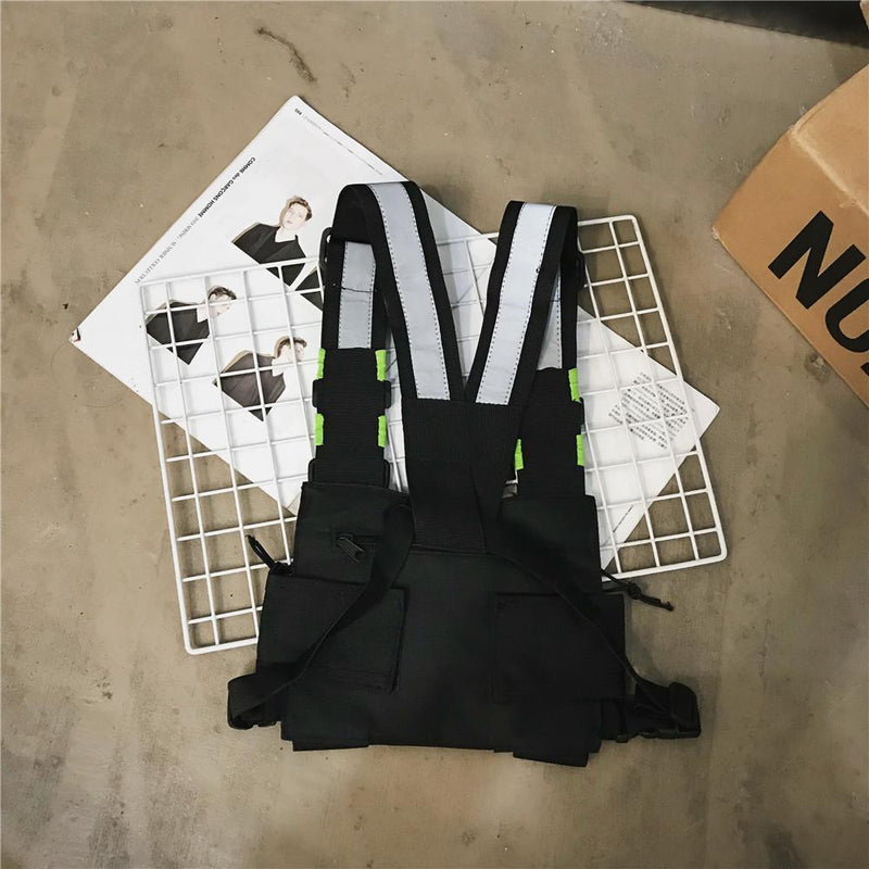 Chest Bag Reflective Stripe - Frete Gratis