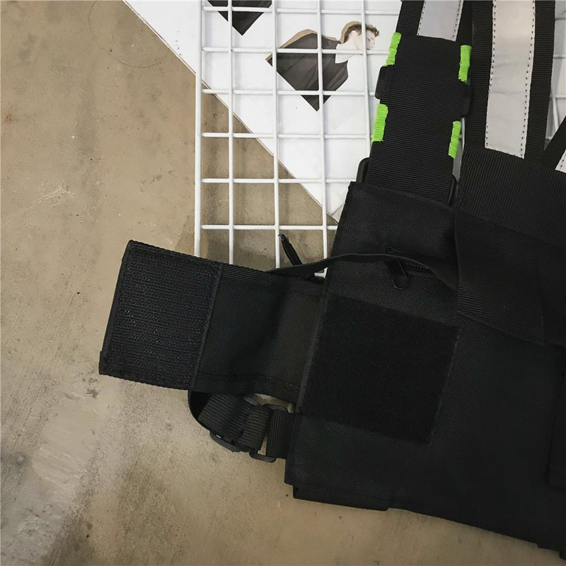 Chest Bag Reflective Stripe - Frete Gratis