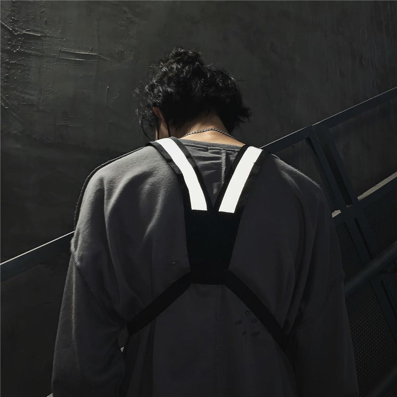 Chest Bag Reflective Stripe - Frete Gratis