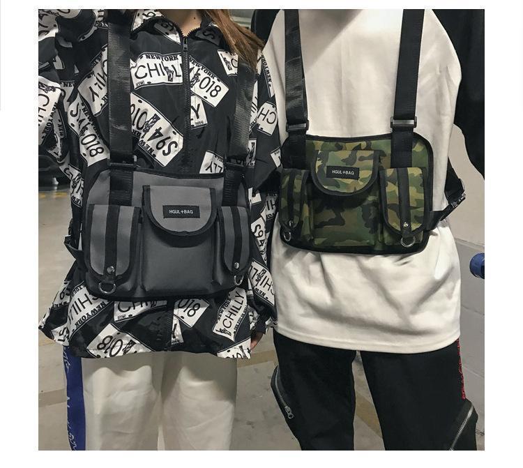 Chest Bag Hip-Hop - Frete Gratis